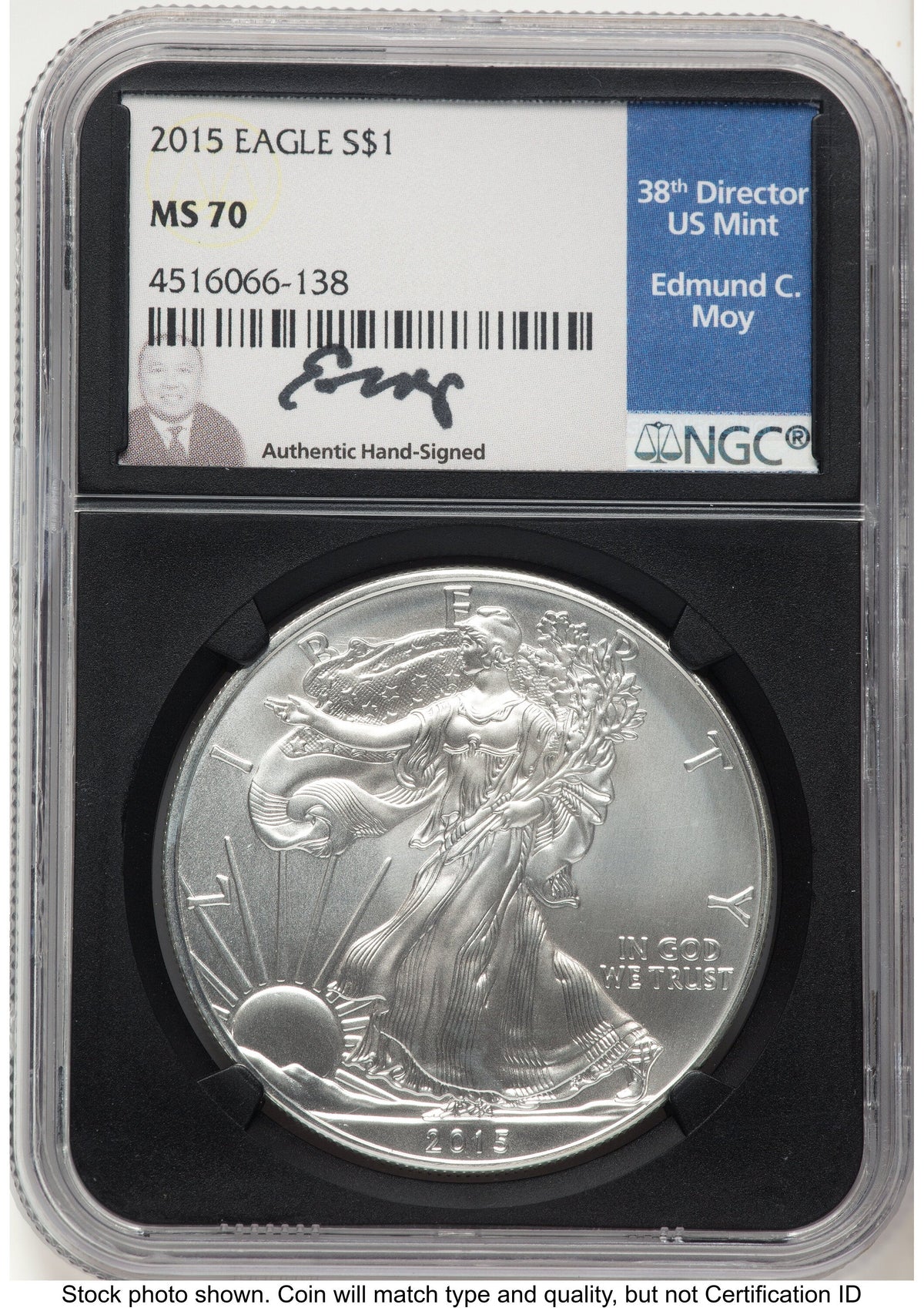 2015 Silver Eagle NGC MS70 Ed Moy