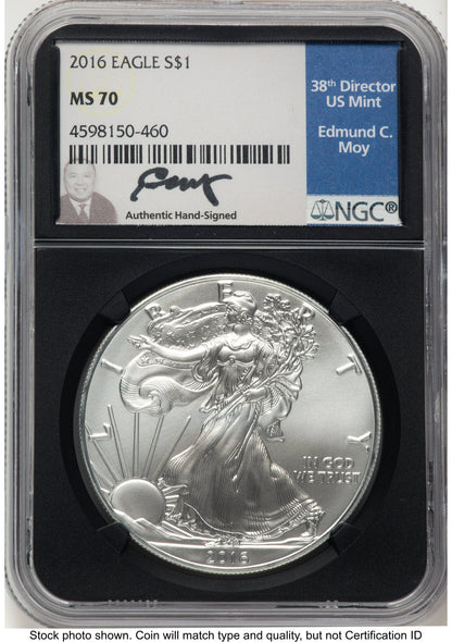 2016 Silver Eagle NGC MS70 Ed Moy