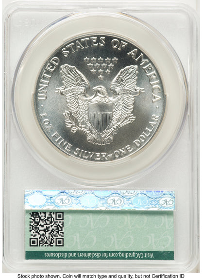 1987 Silver Eagle CACG MS70