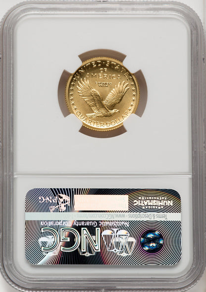 2016-W 10C-25C-50C Gold Centennial Three Coin Set ER NGC SP70 Miles Standish