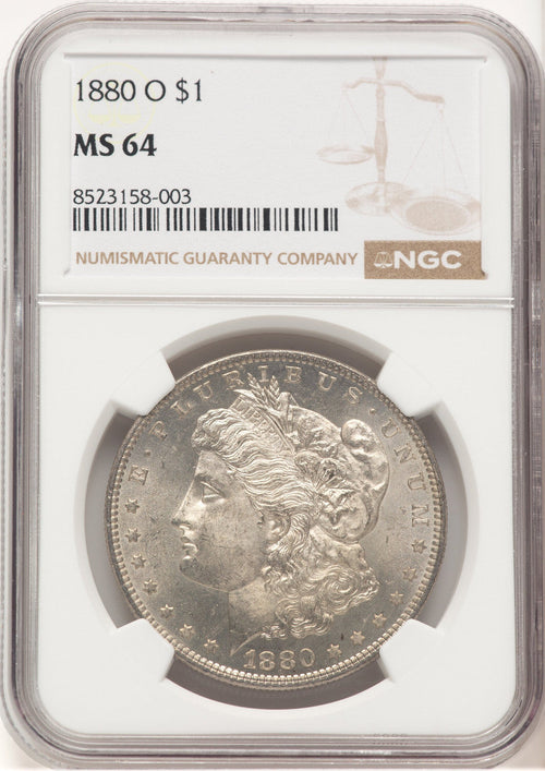 1880-O Morgan Dollar NGC MS64 (520369039)