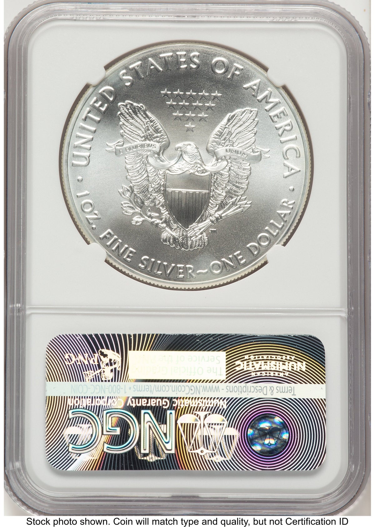2016 Silver Eagle Brown Label NGC MS70