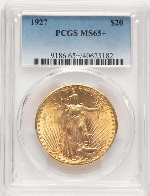 1927 $20 Saint-Gaudens Double Eagle PCGS MS65+ (521389026)