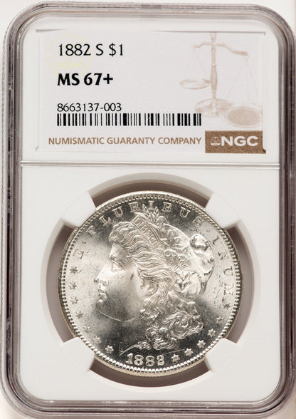 1882-S Morgan Dollar NGC MS67+ (521835005)