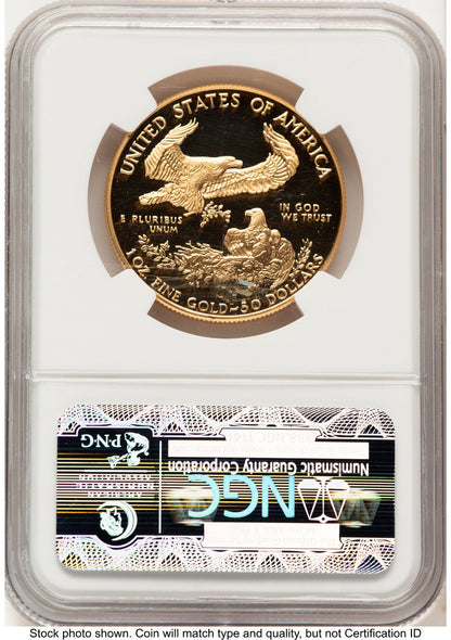 1993-W Proof Gold Eagle 1 oz Brown Label NGC PF70