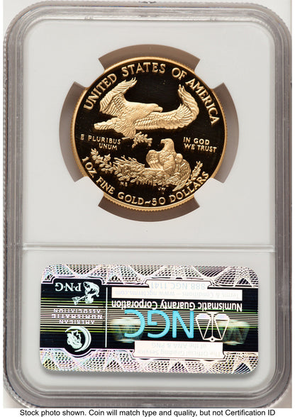 1996-W Proof Gold Eagle 1 oz Brown Label NGC PF70