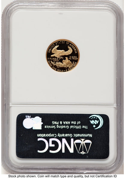 1996-W Proof Gold Eagle 1/10 oz Brown Label NGC PF70
