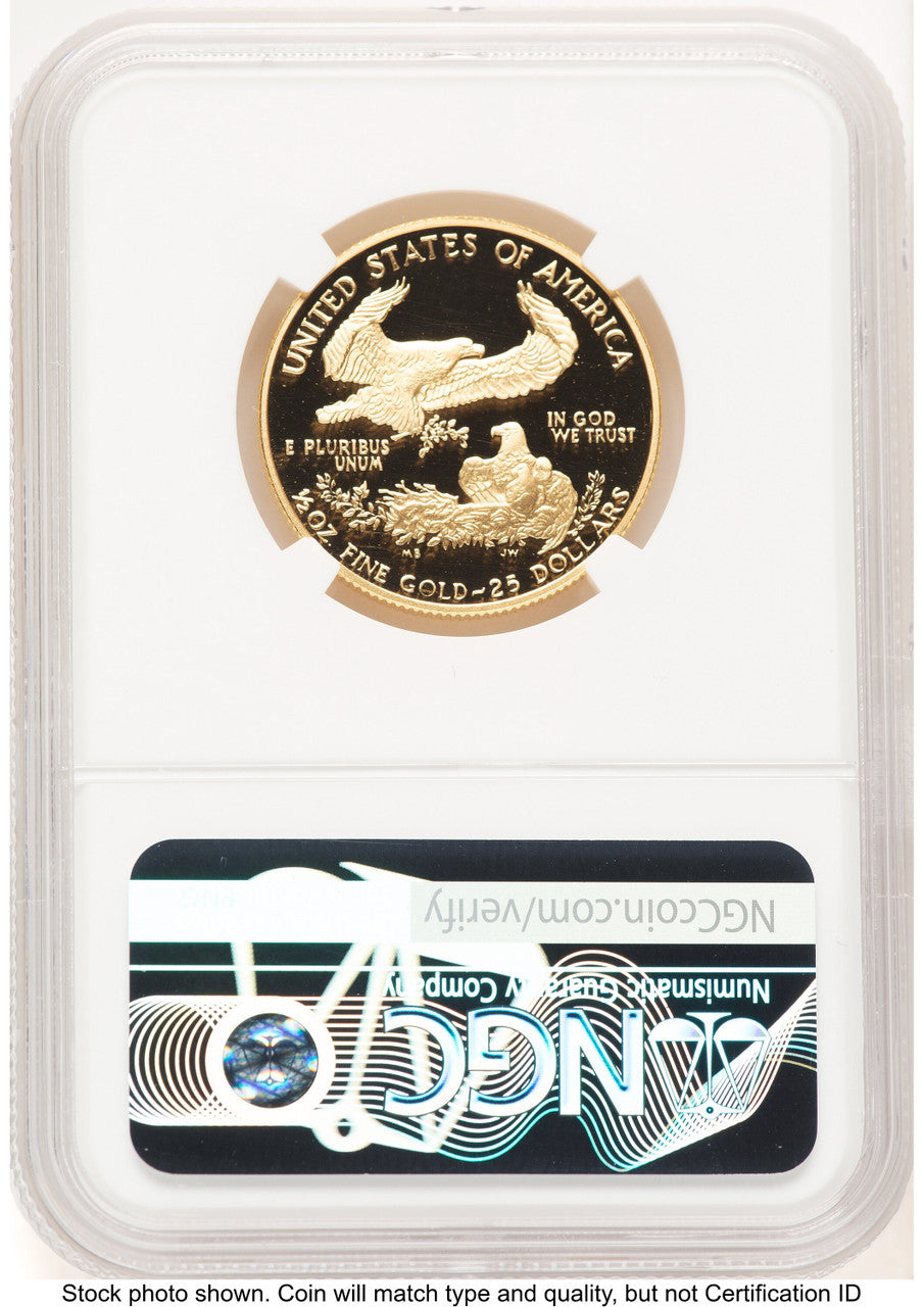 1987-P Proof Gold Eagle 1/2 oz Brown Label NGC PF70 (522240243)