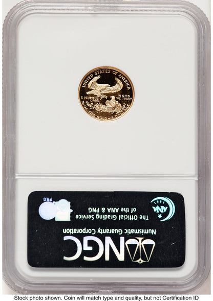1994-W Proof Gold Eagle 1/10 oz Brown Label NGC PF70 (522240253)