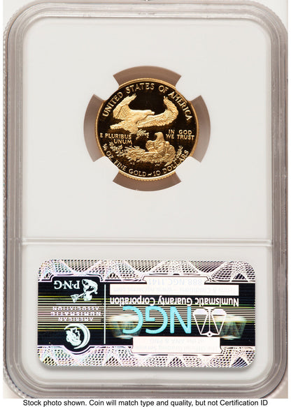 1994-W Proof Gold Eagle 1/4 oz Brown Label NGC PF70