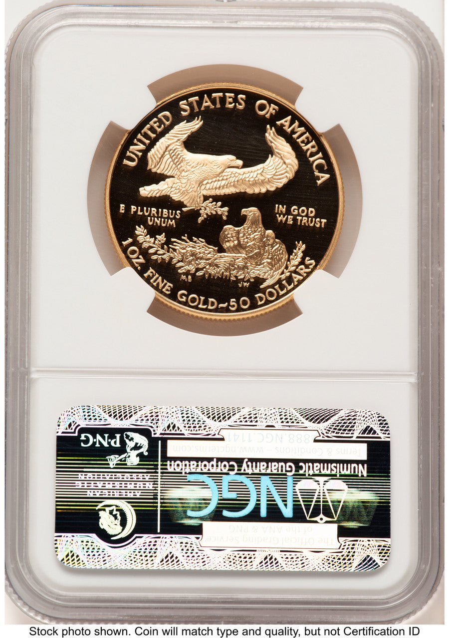 2005-W Proof Gold Eagle 1 oz Brown Label NGC PF70 (522240297)