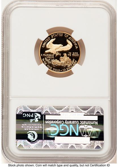 2002-W Proof Gold Eagle 1/4 oz Brown Label NGC PF70