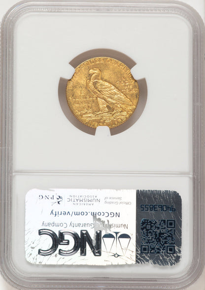 1909 $5 Indian Half Eagle NGC MS64 (522320065)