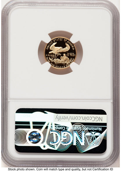 1995-W Proof Gold Eagle 1/10 oz Brown Label NGC PF70