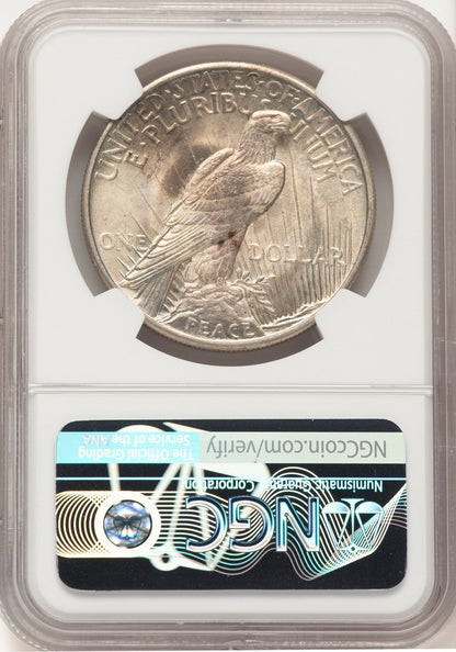 1921 Peace Dollar NGC MS65 (522470019)