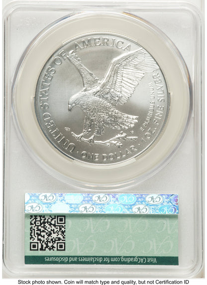 2026 Silver Eagle First Delivery CACG MS70