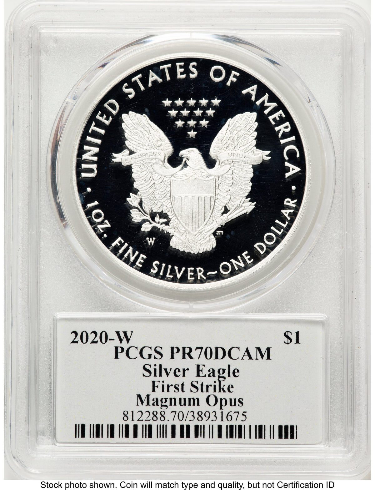 2020-W Proof Silver Eagle 1 oz FS Magnum Opus PCGS PR70