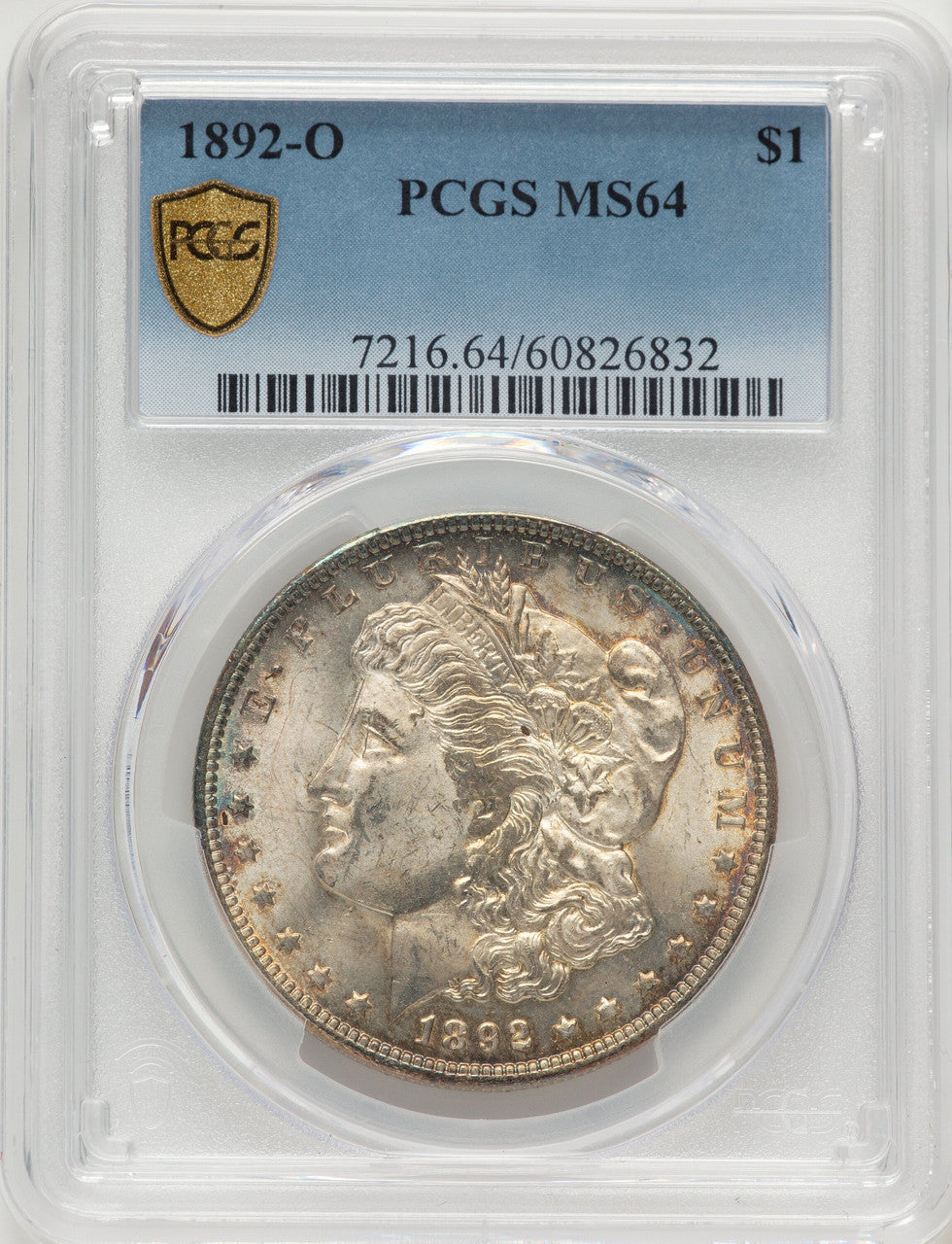 1892-O Morgan Dollar PCGS MS64