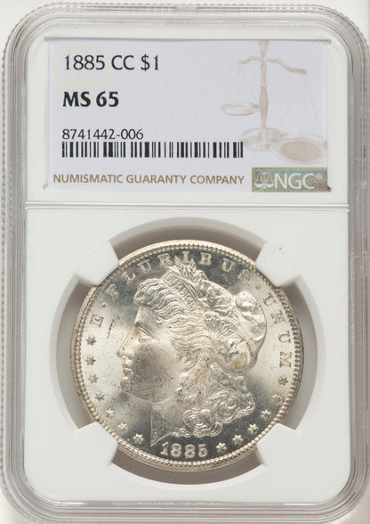 1885-CC Morgan Dollar NGC MS65