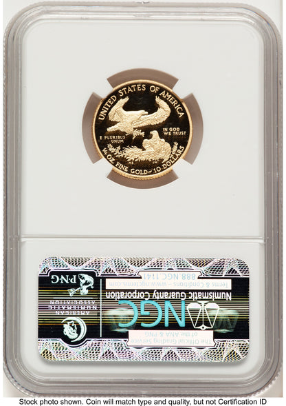 2013-W Proof Gold Eagle 4-Coin Set ER Blue NGC PF70
