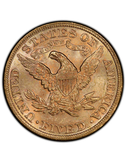 Random Date 1840-1908 Liberty $5 Gold Half Eagle AU