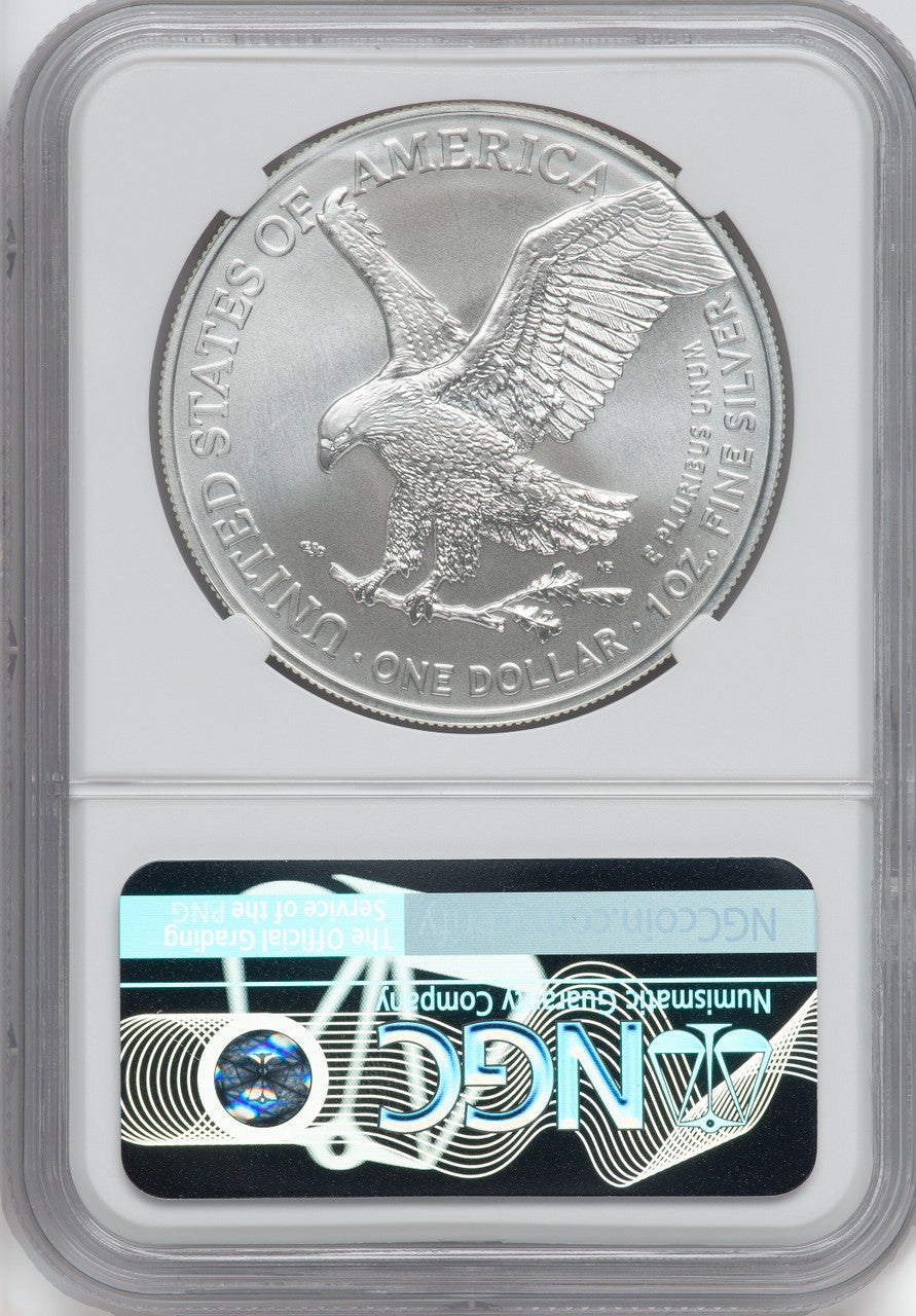 2021 Silver Eagle Type 2 At Dusk & Dawn 35th Anniversary 64th NGC MS69 Michael Gaudioso Signed