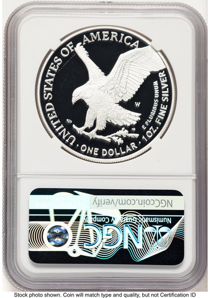 2022-W Proof Silver Eagle 1 oz 2022 Chicago ANA Releases Mike Castle NGC PF70 (757614072)