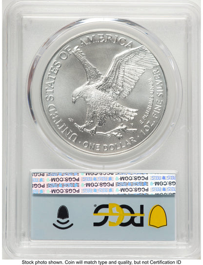 2023-(W) Silver Eagle FDI Flag PCGS MS70