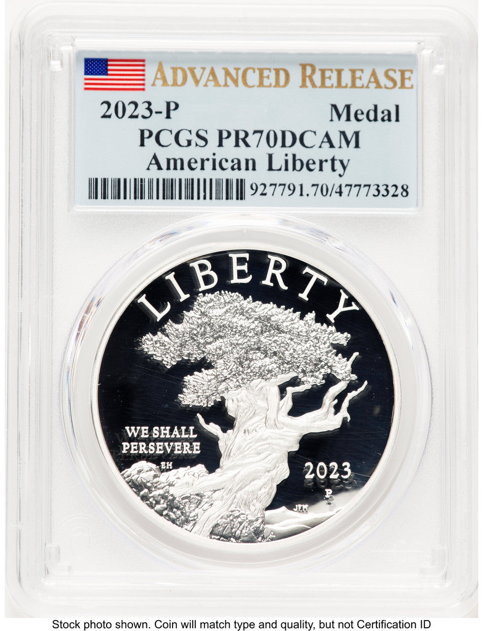 2023-P Silver American Liberty High Relief Medal AR Flag Medals and Tokens PCGS MS70 (763936054)