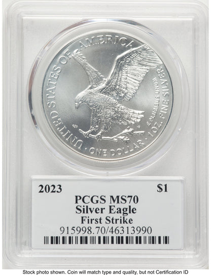 2023 Silver Eagle FS David Hall PCGS MS70