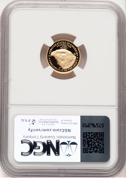 2024-W Proof Gold Eagle 1/10 oz AR Jeff Garrett Red Book NGC PF70