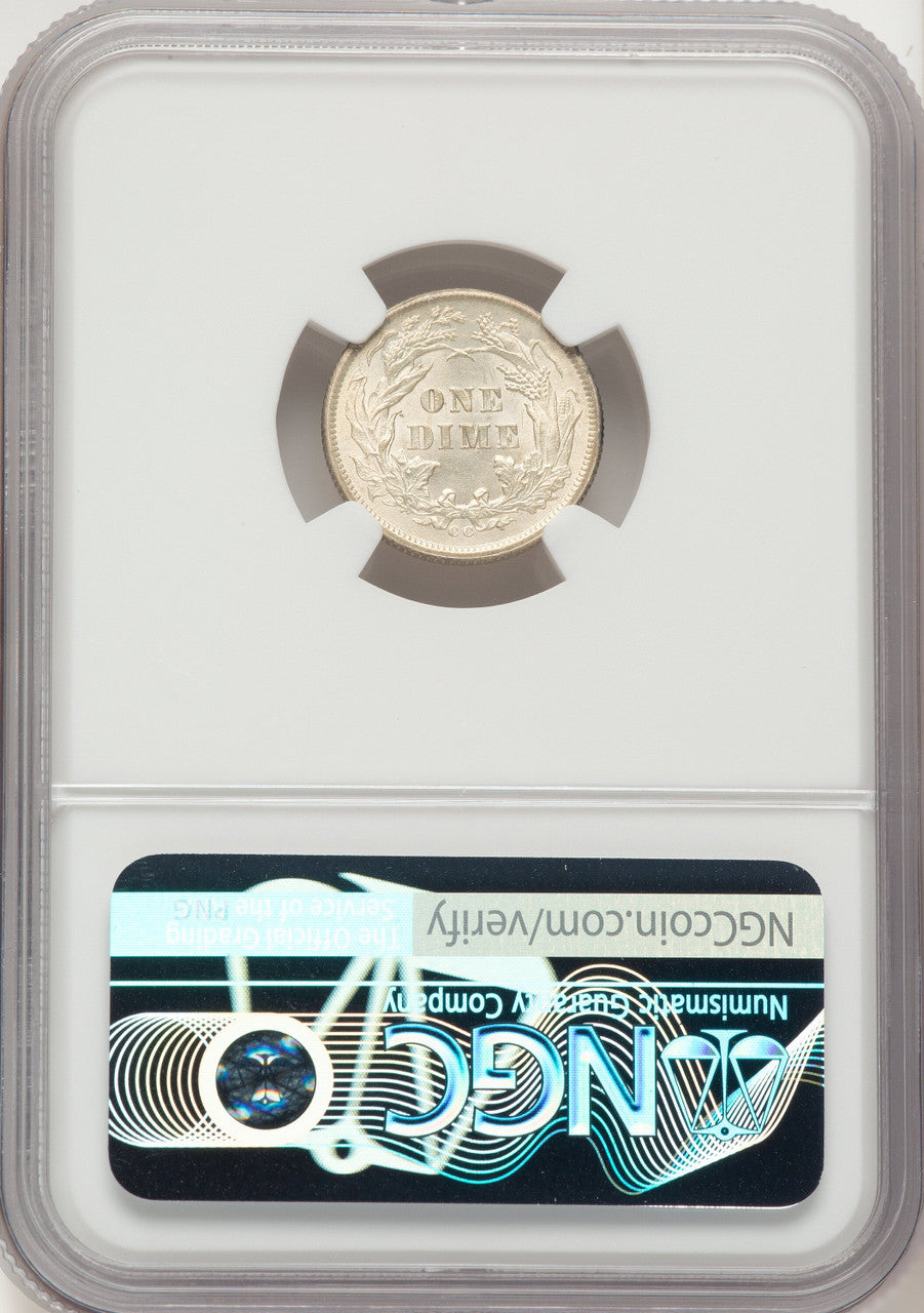 1877-CC 10C Seated Dime NGC MS64