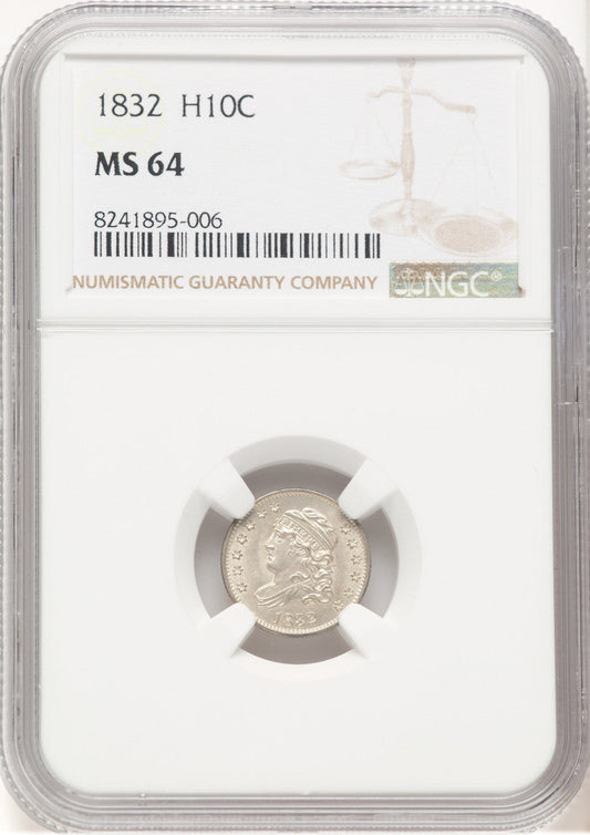 1832 H10C Bust Half Dime NGC MS64 (769837005)