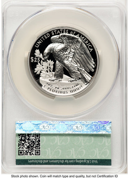 2024-W Palladium Eagle 1 oz First Day of Delivery Ron Drzewuki CACG PR70 (771963046)