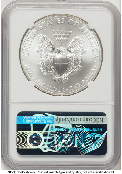 2014-(S) Silver Eagle John NGC MS70 Mercanti
