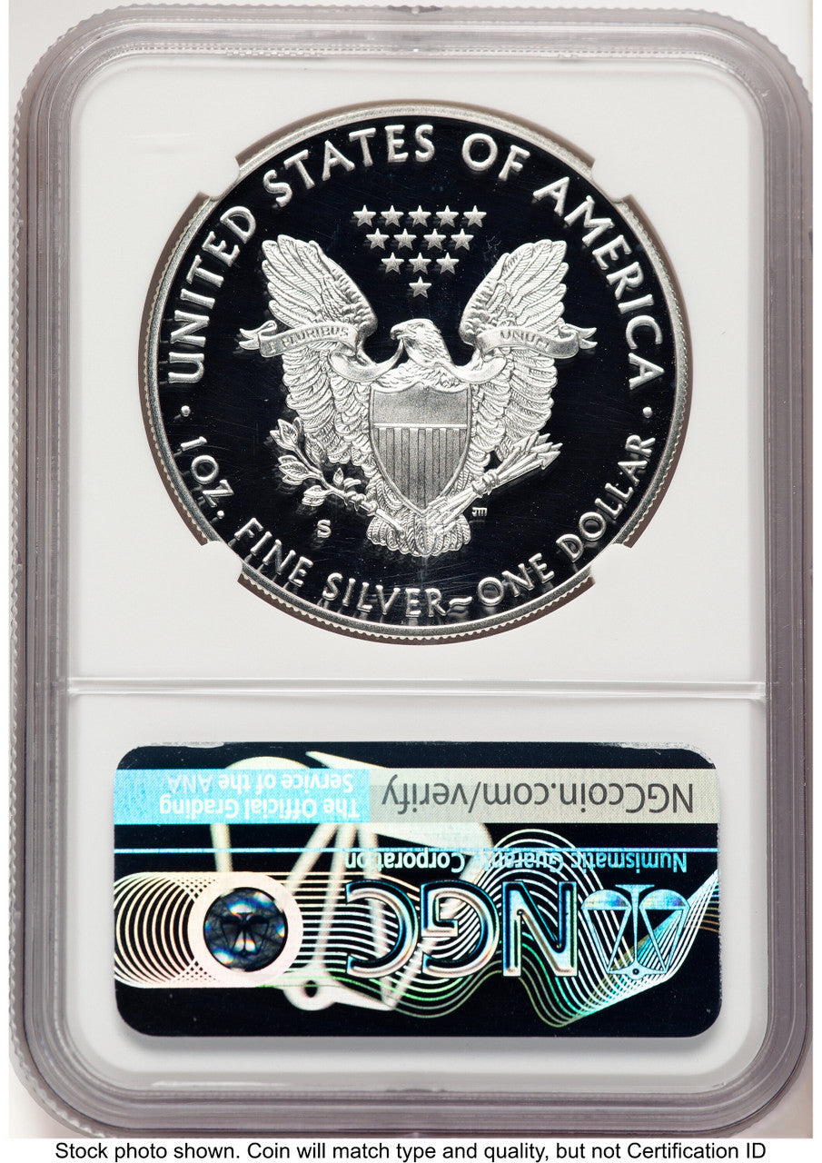 2017-S Proof Silver Eagle Limited Edition Proof Set 1 oz ER Mike Castle NGC PF70