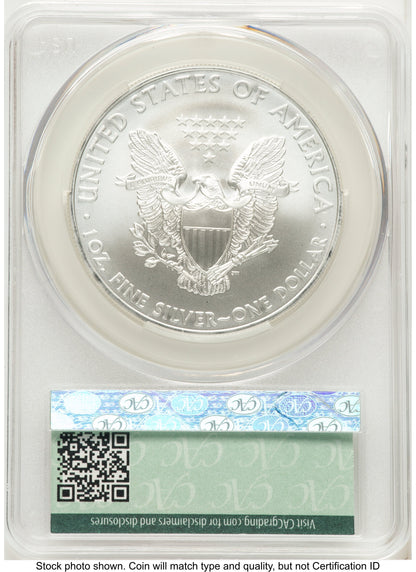 2010 Silver Eagle Ron Drzewucki CACG MS70