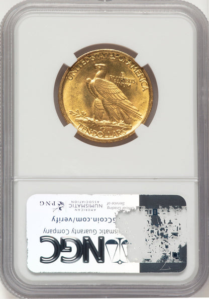 1907 $10 No Motto Indian Eagle NGC MS62