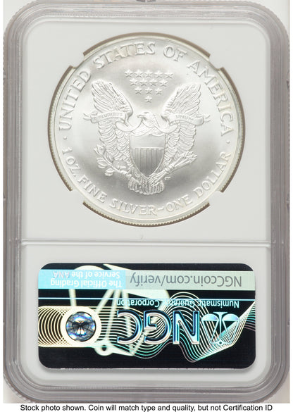 2005 Silver Eagle John NGC MS70 Mercanti