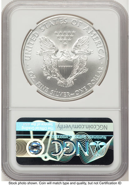 2009 Silver Eagle John NGC MS70 Mercanti