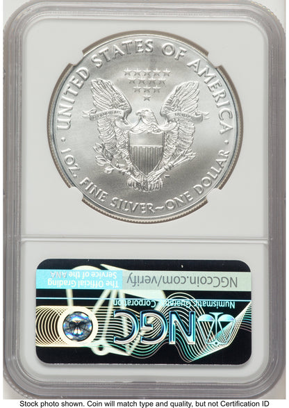 2016 Silver Eagle John NGC MS70 Mercanti