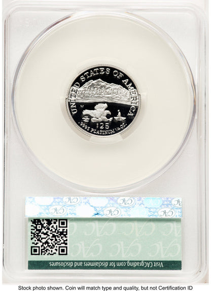 2002-W Proof Platinum Eagle 1/4 oz Non Designation CACG PR70
