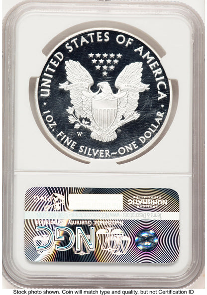 2016-W Proof Silver Eagle 1 oz ER Statue of Liberty Label NGC PF70