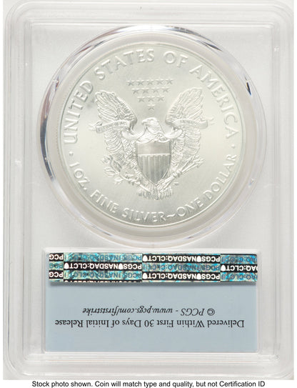 2017 Silver Eagle FS Flag PCGS MS70