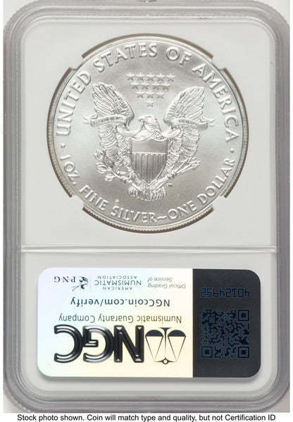 2017 Silver Eagle Mike Castle NGC MS70