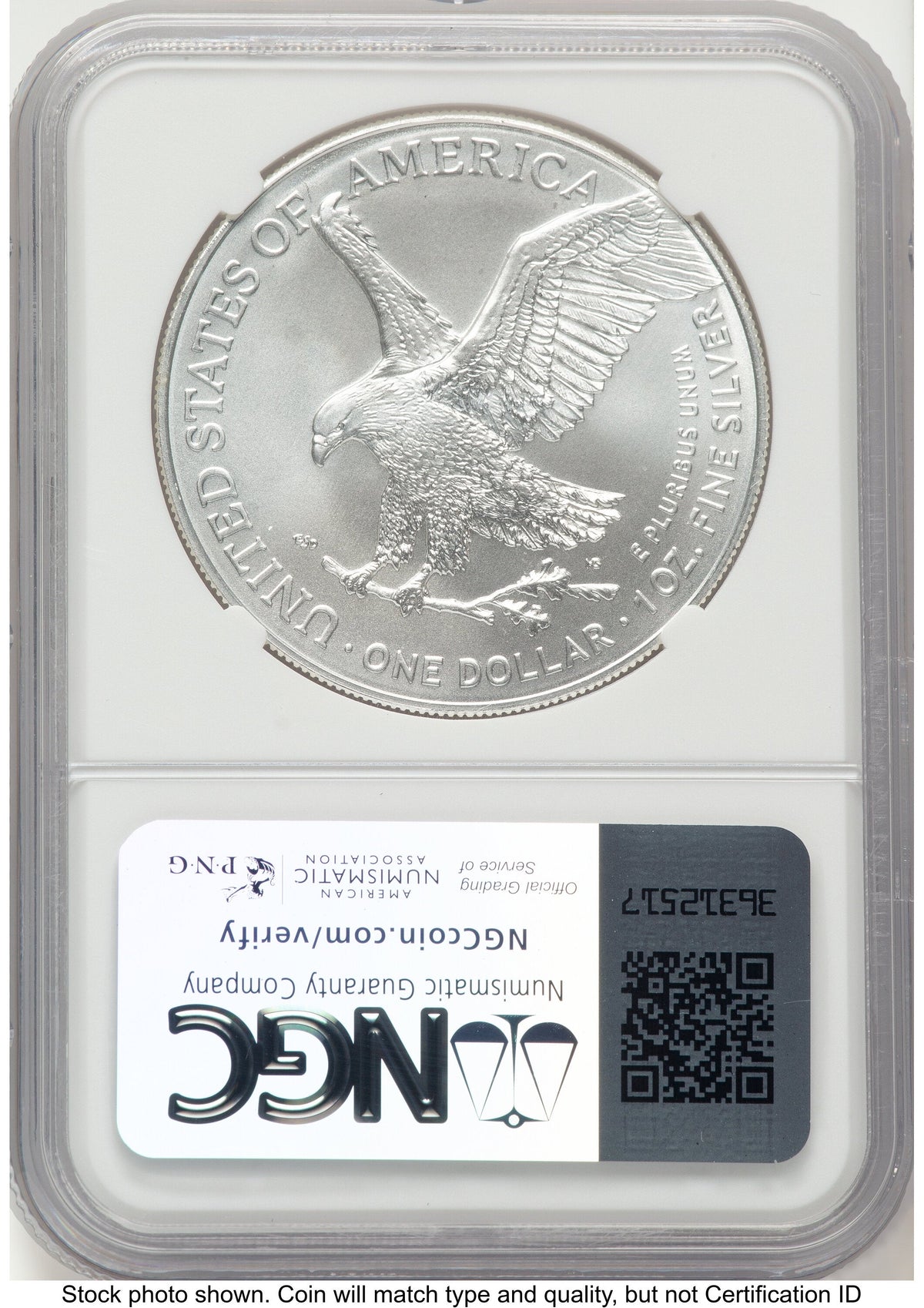 2024 Silver Eagle FDI Kenneth Bressett Portrait NGC MS70