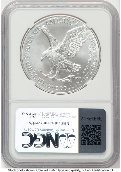 2024 Silver Eagle FDI Kenneth Bressett Portrait NGC MS70