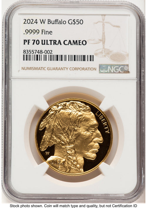 2024-W Proof Gold Buffalo 1 oz Brown Label NGC PF70