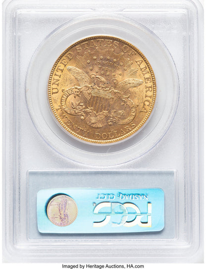 1890 $20 Liberty Double Eagle PCGS MS63