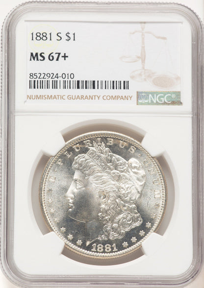 1881-S Morgan Dollar NGC MS67+ (776347014)